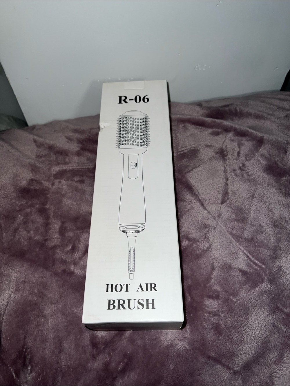 R-06 Hot Air Brush Hair Styler - White